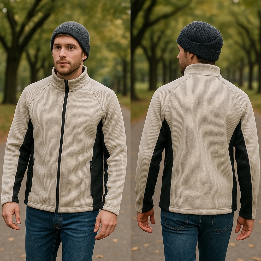 NWOT Men's ZeroXposur Cable Knit Fleece Lined Jacket Size: Medium